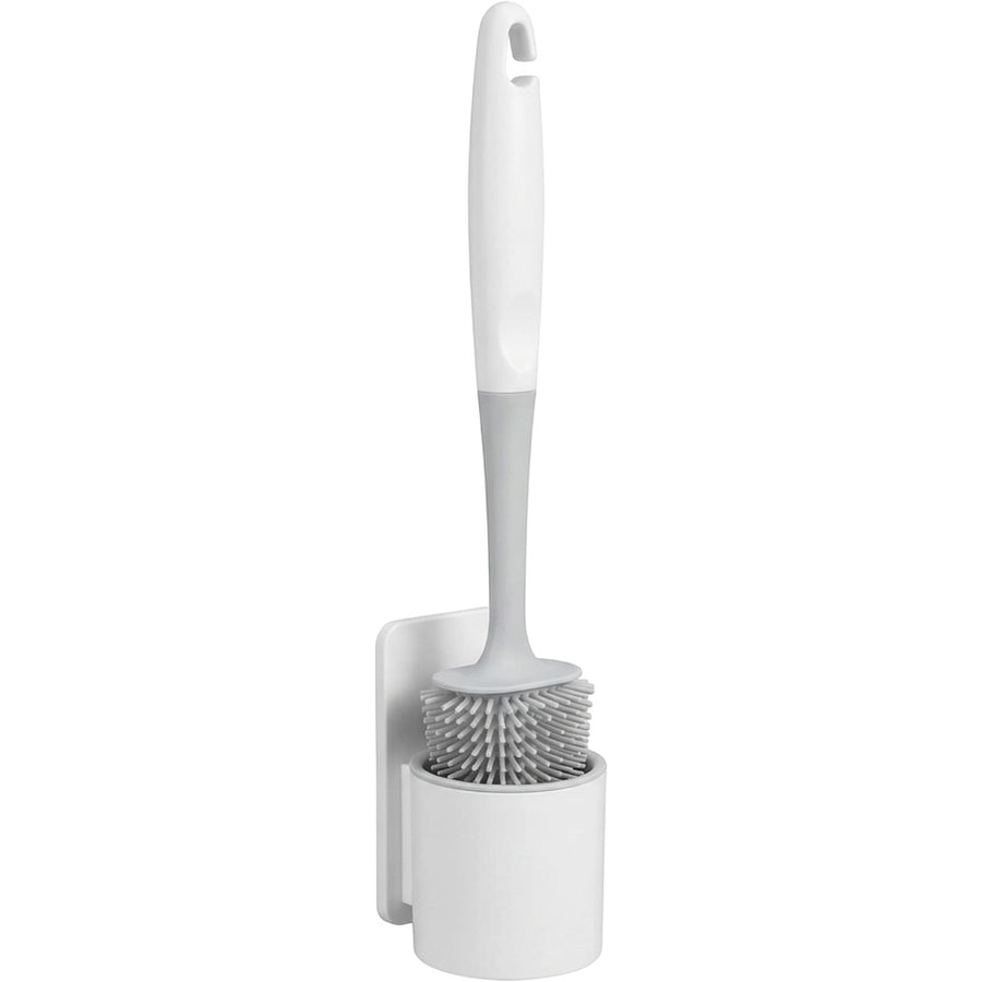 Xwfkv Silicone Toilet Brush Wall Base White 16 in